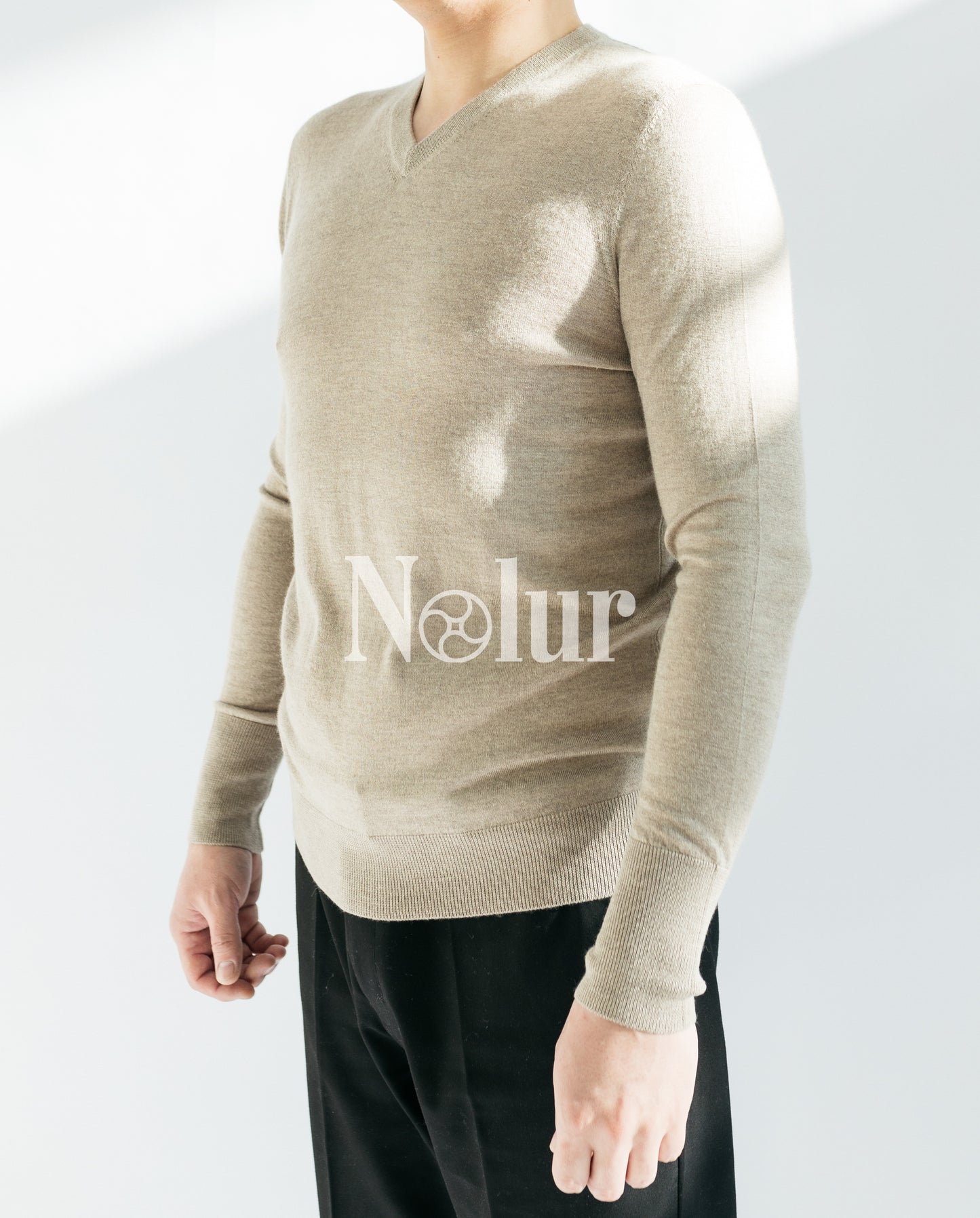 Silk and Cashmere Blended V-neck