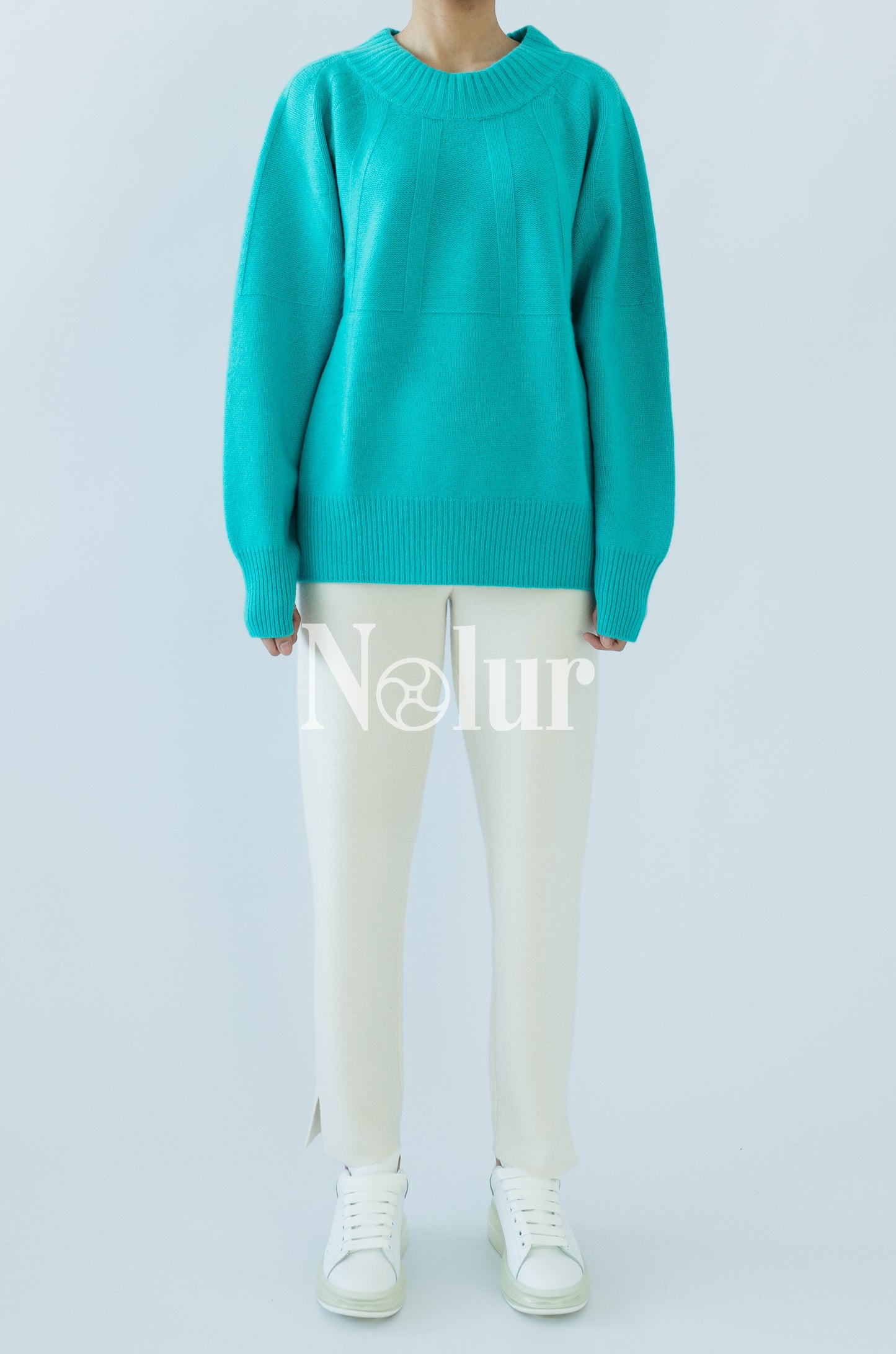 Pure Cashmere Oversized C-neck Sweater