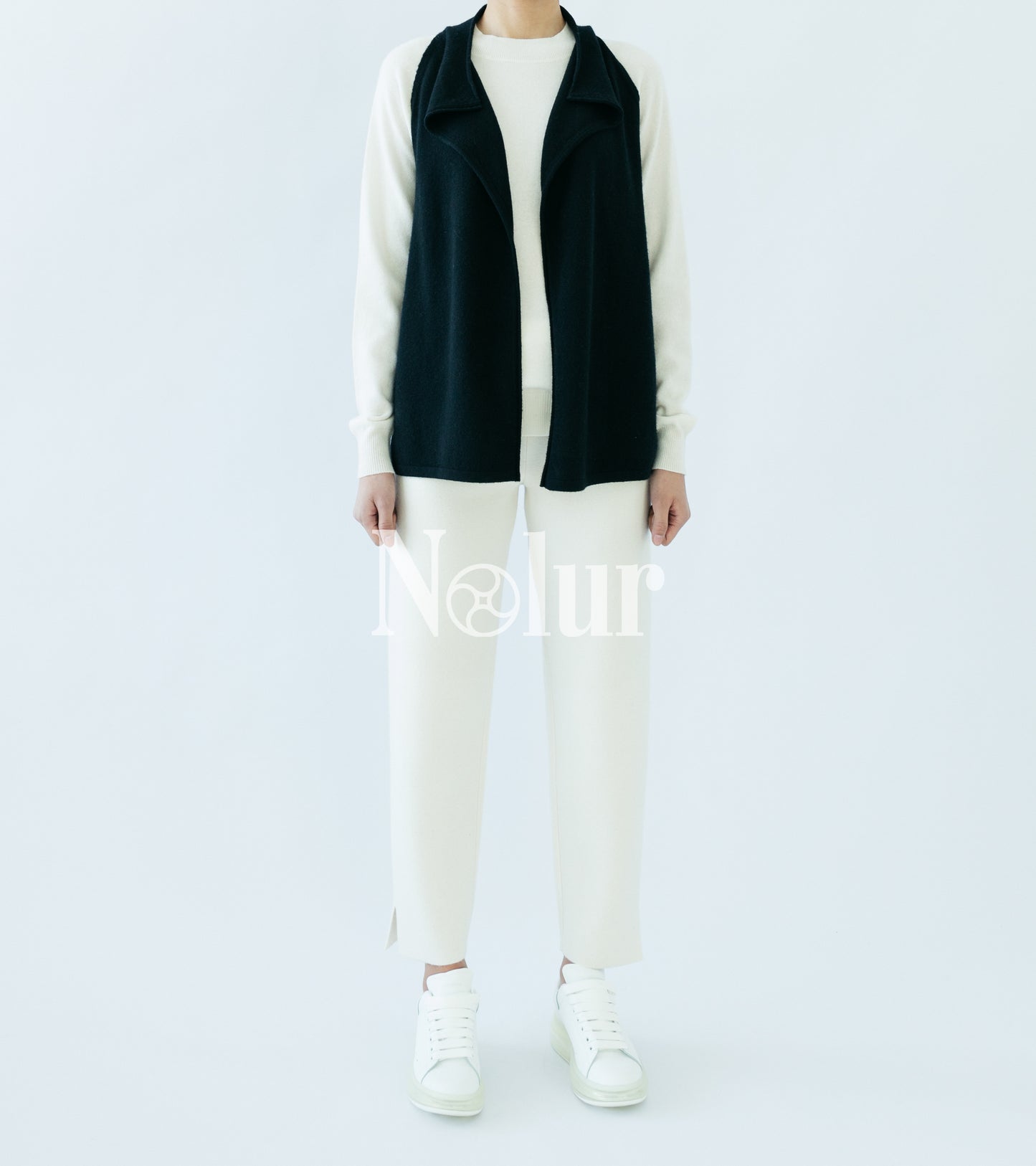 Pure Cashmere Open Front Vest