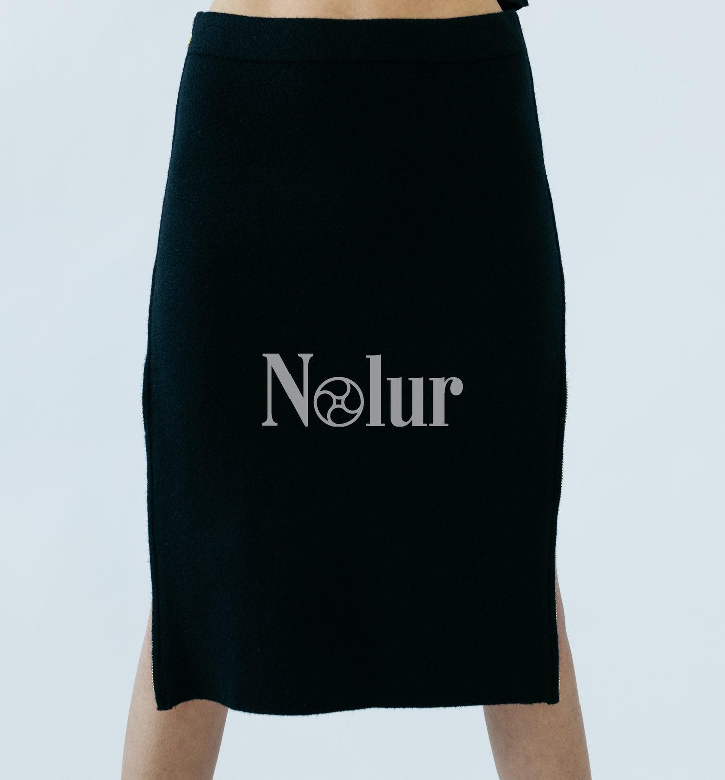Pure Cashmere 2 Side Zipped Skirt