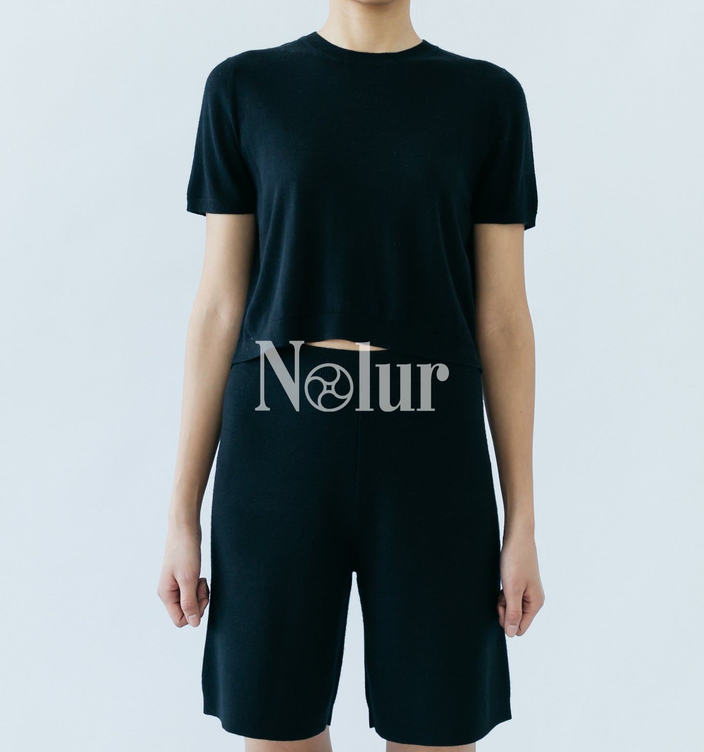 Silk and Cashmere Blended C-neck Top