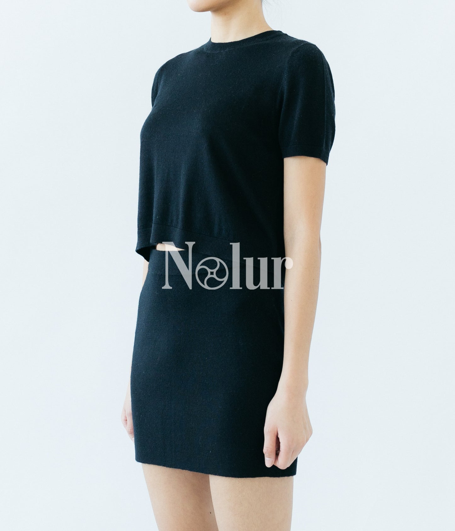 Silk and Cashmere Blended Short Skirt