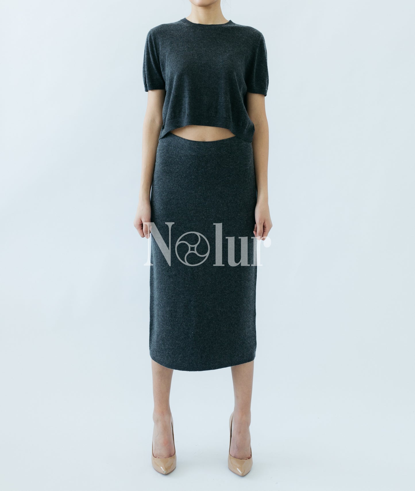 Silk and Cashmere Blended C-neck Top