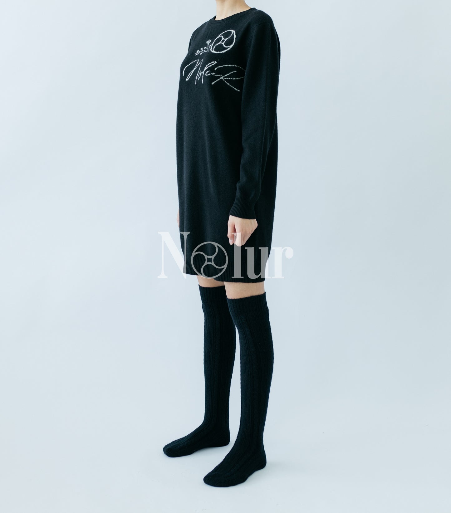 Pure Cashmere Nolur Patterned C-neck Long Sweater