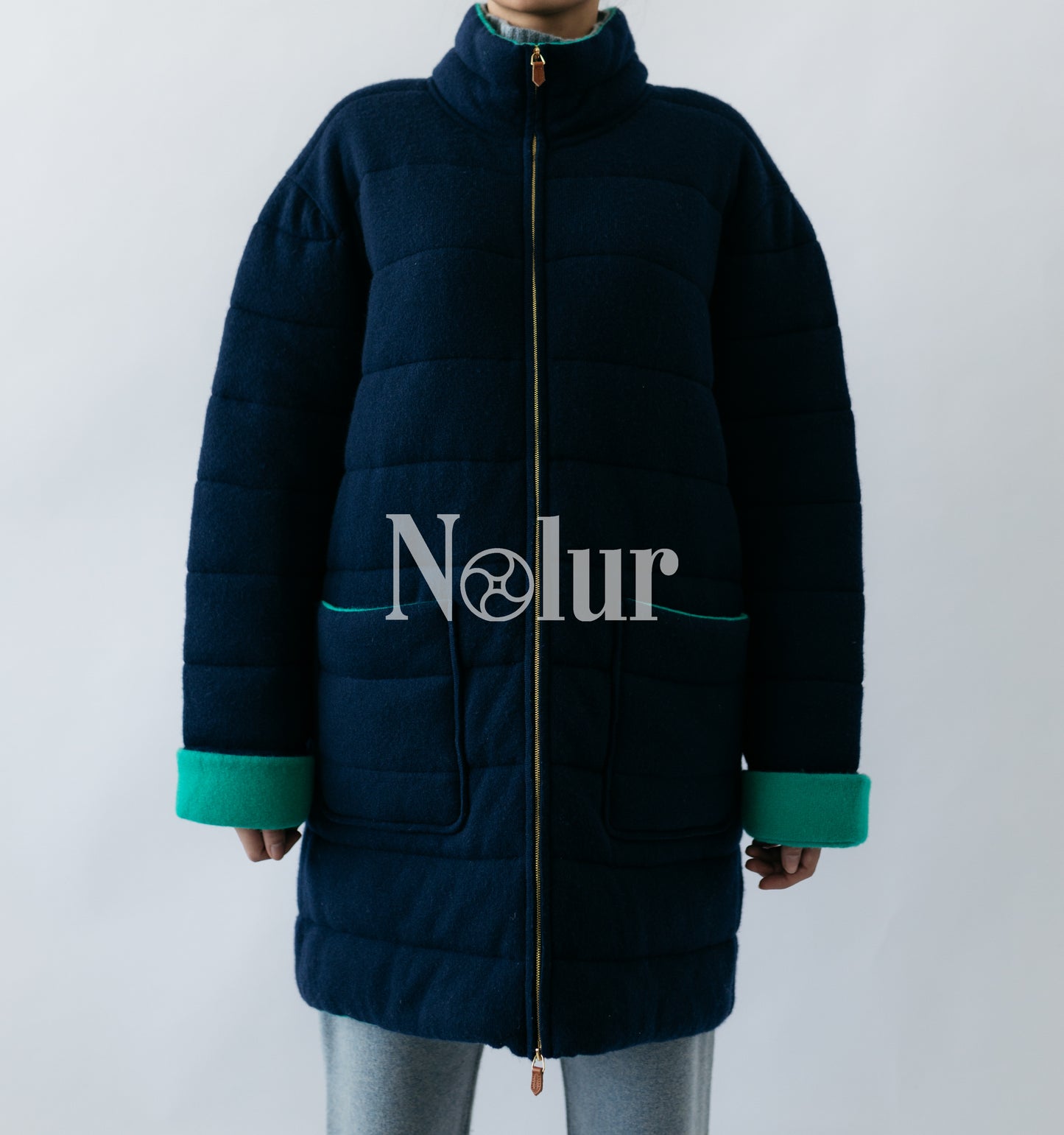 Pure Cashmere Unisex Oversized Puffer Jacket