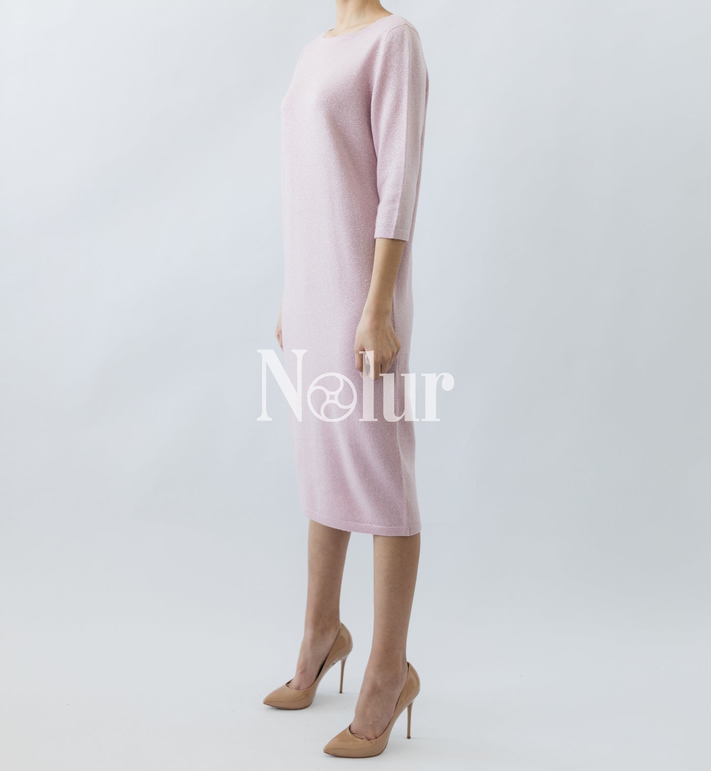 Pure Cashmere Dress with Glitter