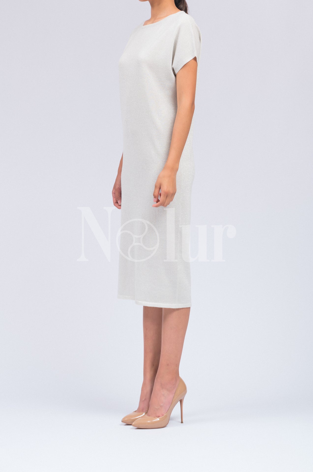 Silk and Cashmere Blended Glitter Dress