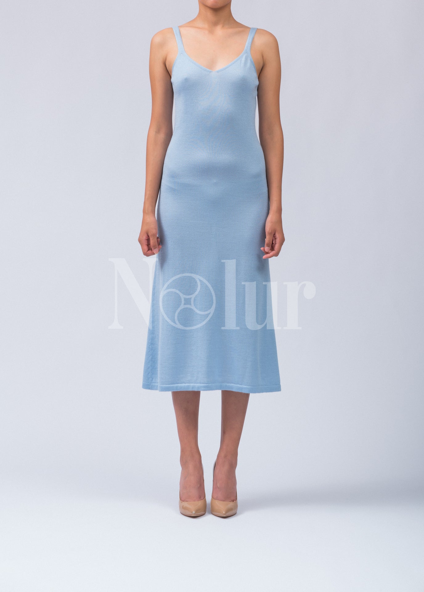 Silk and Cashmere Blended Slip Dress
