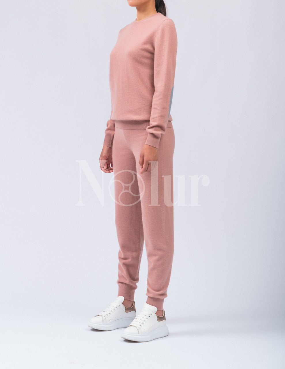 Pure Cashmere Pants with Colorful Strings