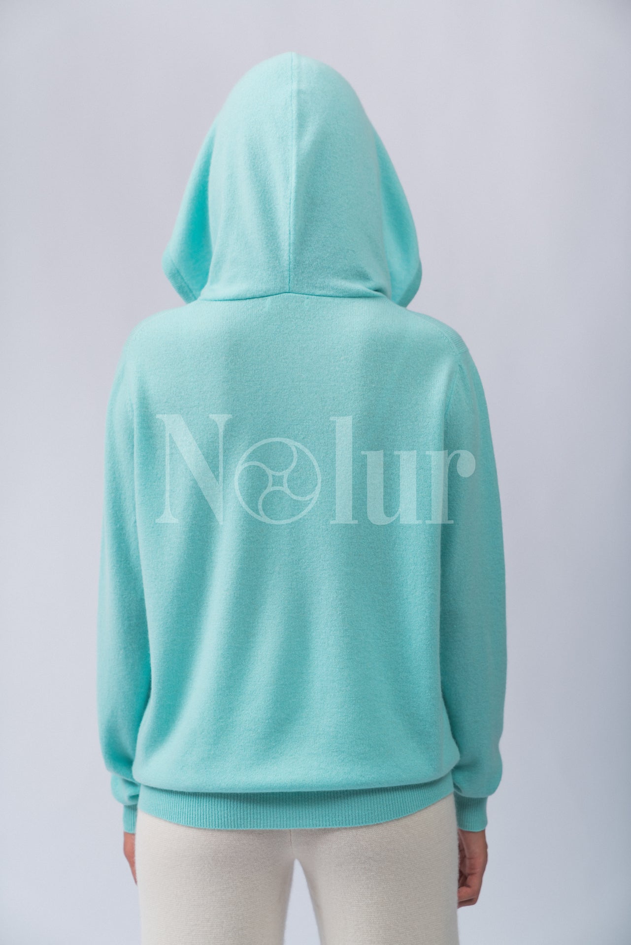 Pure Cashmere Zip-up Hoodie