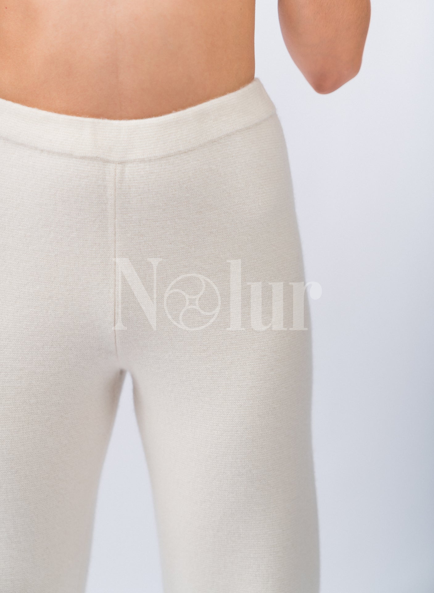 Pure Cashmere Pants with Slits