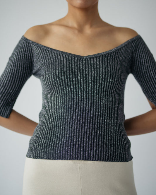 Silk and Cashmere Blended Boat-neck Top