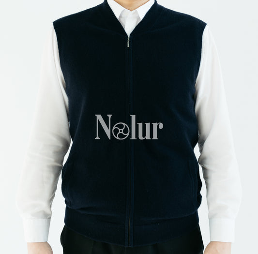 Pure Cashmere Zipped Vest