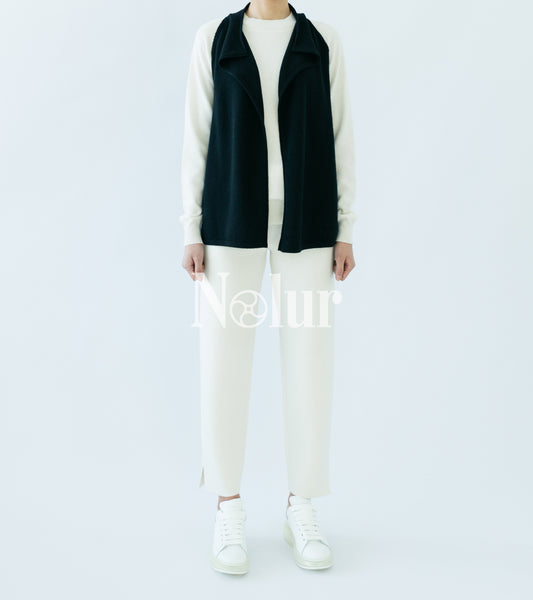Pure Cashmere Open Front Vest