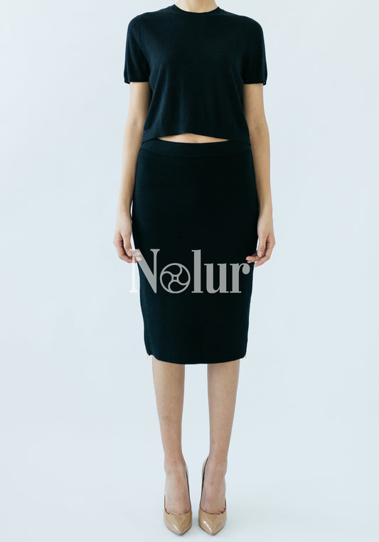 Pure Cashmere 2 Side Zipped Skirt