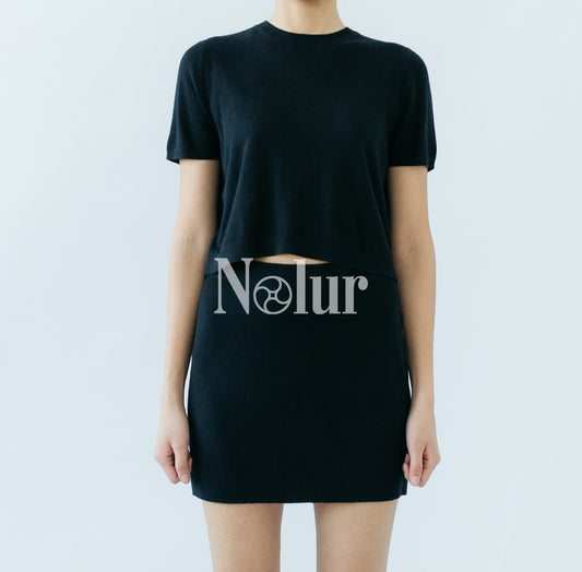 Silk and Cashmere Blended Short Skirt