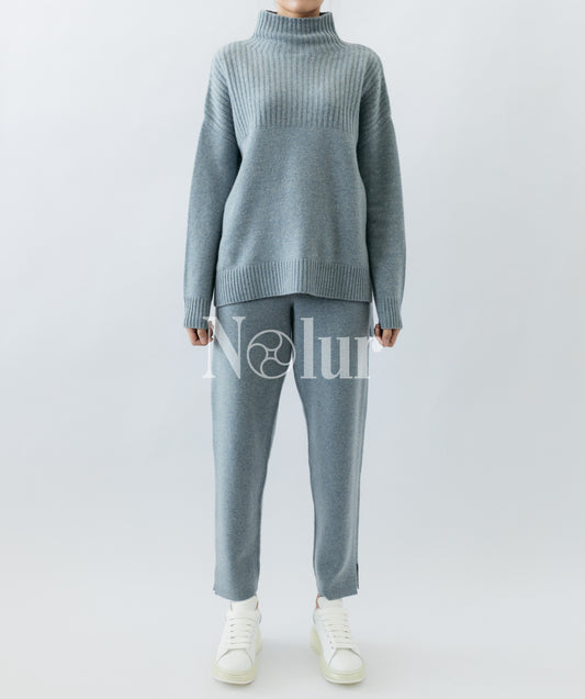 Pure Cashmere Pants with Slits