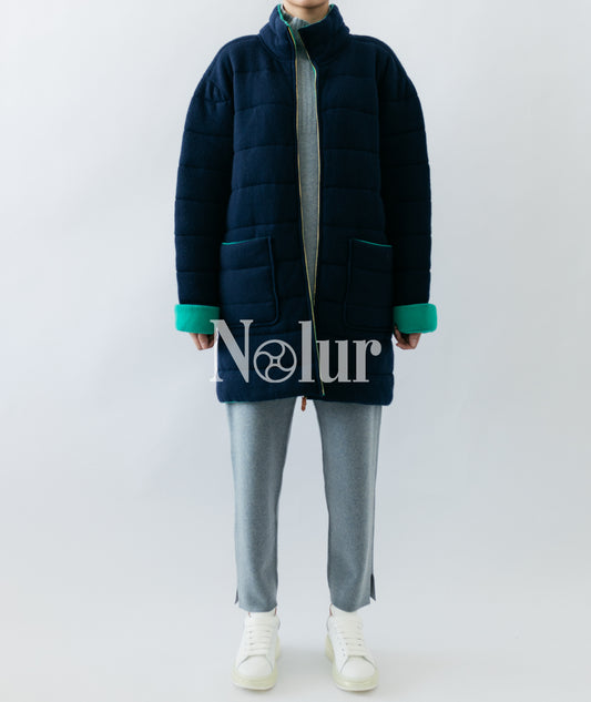 Pure Cashmere Unisex Oversized Puffer Jacket