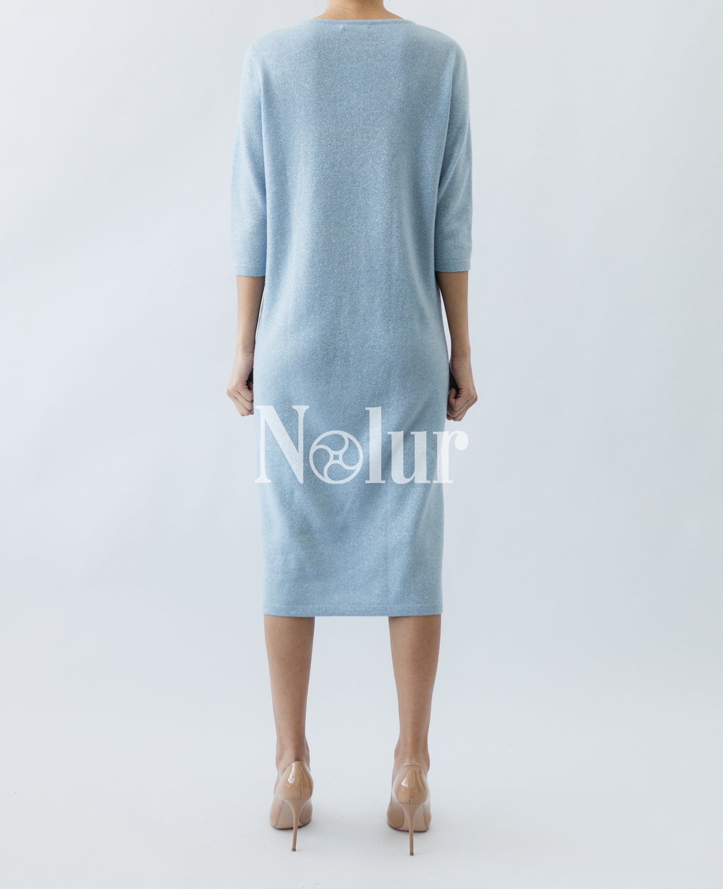 Pure Cashmere Dress with Glitter