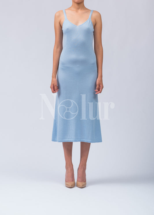 Silk and Cashmere Blended Slip Dress