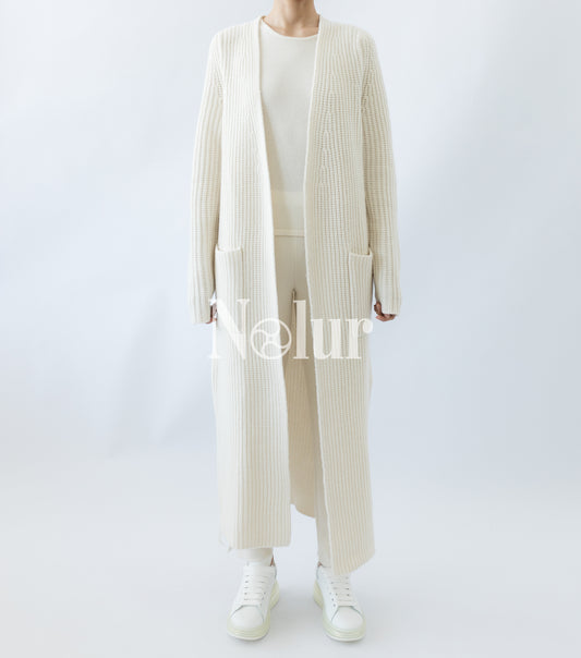 Pure Cashmere Ribb Coat